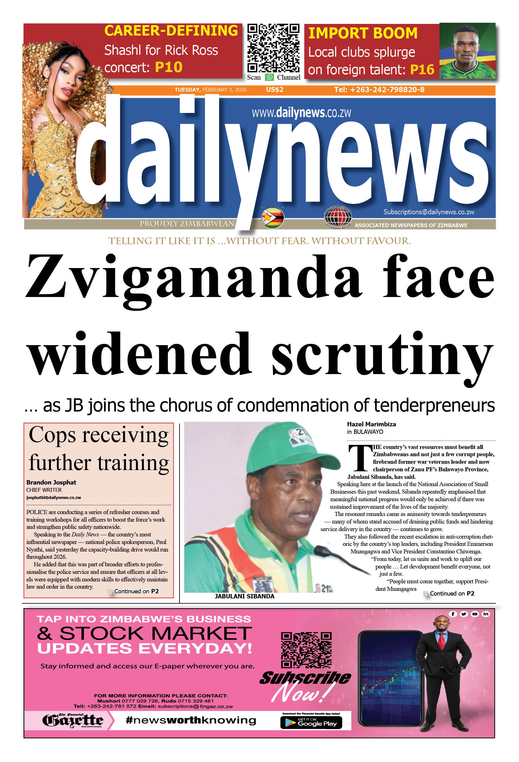 Tuesday 3 February 2026